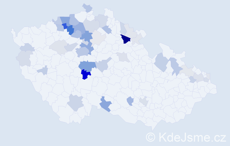 Příjmení: 'Kühnelová', počet výskytů 165 v celé ČR