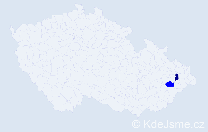 Příjmení: 'Vrbancová', počet výskytů 3 v celé ČR