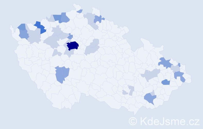 Příjmení: 'Weinertová', počet výskytů 76 v celé ČR