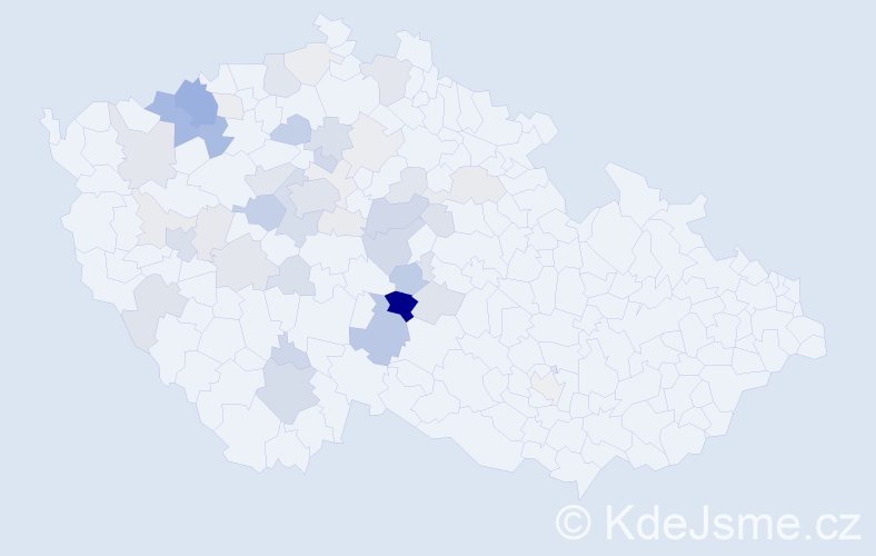 Příjmení: 'Buňatová', počet výskytů 141 v celé ČR