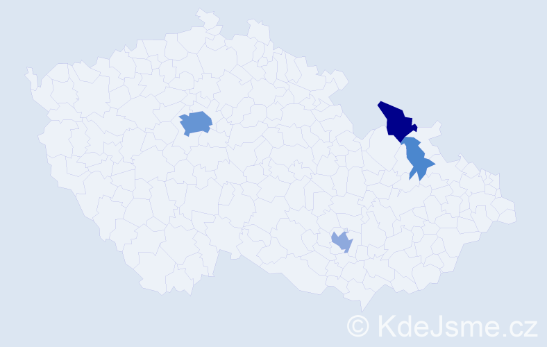 Příjmení: 'Černatovič', počet výskytů 16 v celé ČR