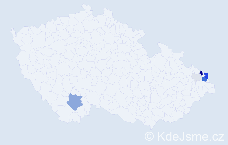 Příjmení: 'Piskorz', počet výskytů 20 v celé ČR