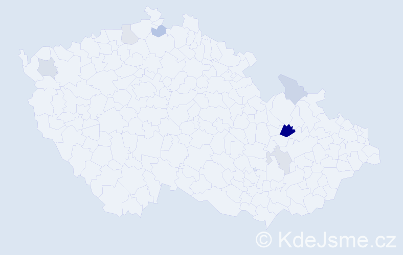 Příjmení: 'Pohajdová', počet výskytů 12 v celé ČR