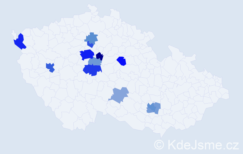 Příjmení: 'Khomyn', počet výskytů 46 v celé ČR