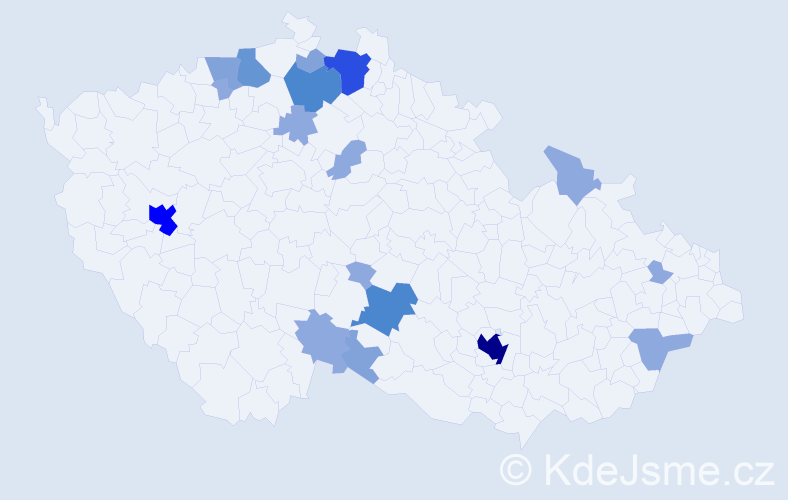 Příjmení: 'Heide', počet výskytů 44 v celé ČR