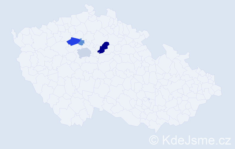 Příjmení: 'Dlobík', počet výskytů 10 v celé ČR