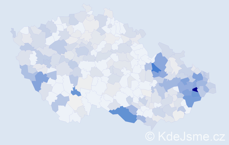 Příjmení: 'Drozdová', počet výskytů 1213 v celé ČR