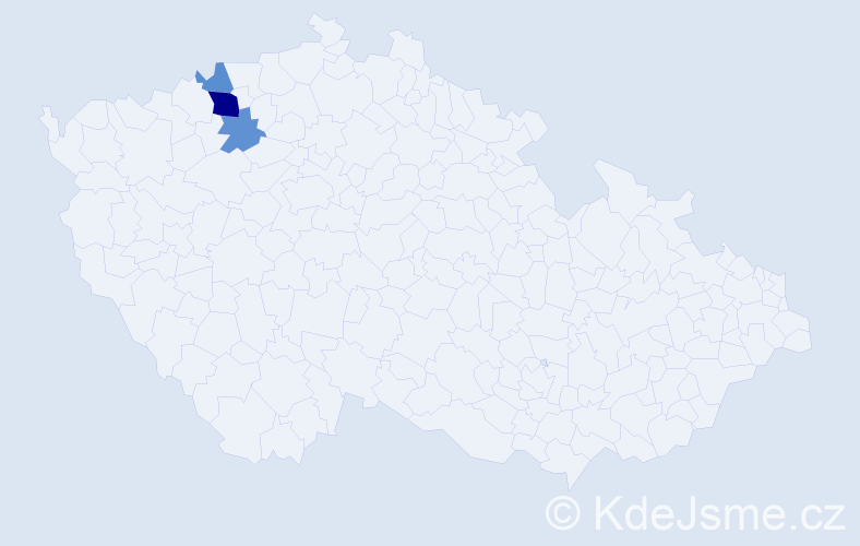 Příjmení: 'Thalinger', počet výskytů 6 v celé ČR