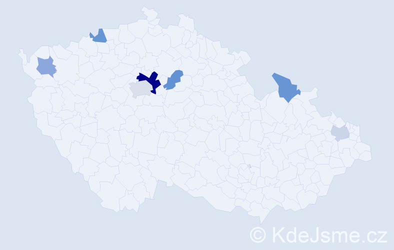 Příjmení: 'Furák', počet výskytů 12 v celé ČR