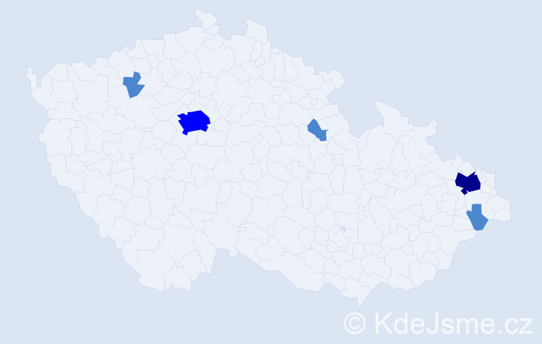 Příjmení: 'Nitschmann', počet výskytů 8 v celé ČR