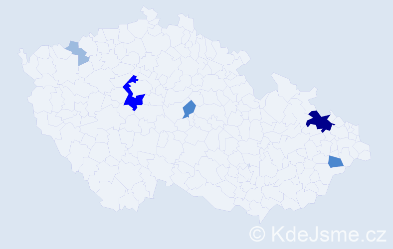 Příjmení: 'Palinčák', počet výskytů 12 v celé ČR