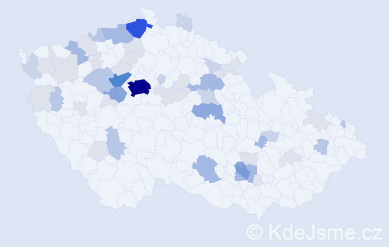 Příjmení: 'Freiberg', počet výskytů 158 v celé ČR