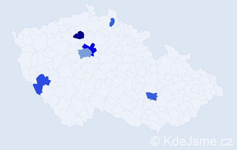 Příjmení: 'Sarvadiy', počet výskytů 12 v celé ČR