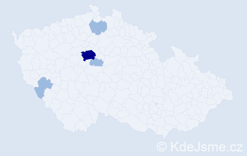 Příjmení: 'Makásek', počet výskytů 7 v celé ČR