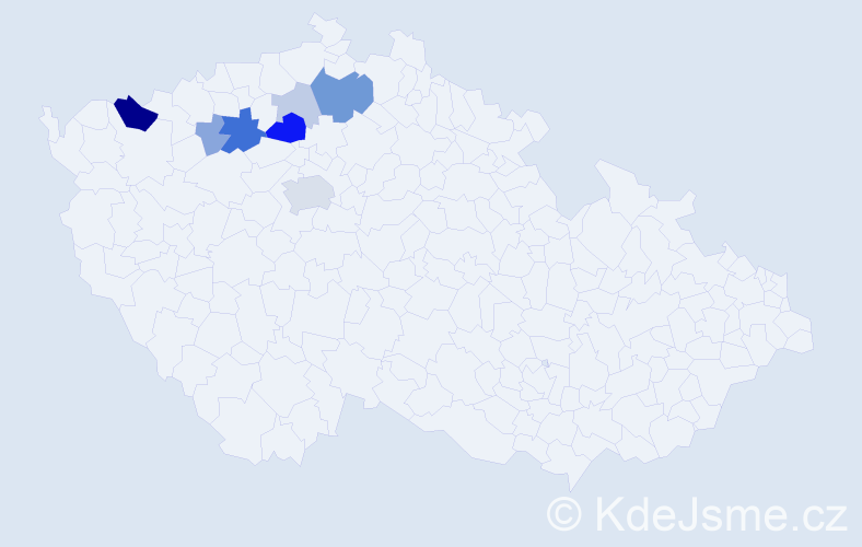 Příjmení: 'Ikráthová', počet výskytů 24 v celé ČR
