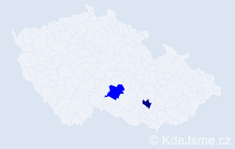 Příjmení: 'Polkovnyk', počet výskytů 3 v celé ČR
