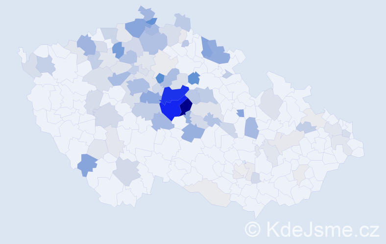 Příjmení: 'Krulišová', počet výskytů 366 v celé ČR
