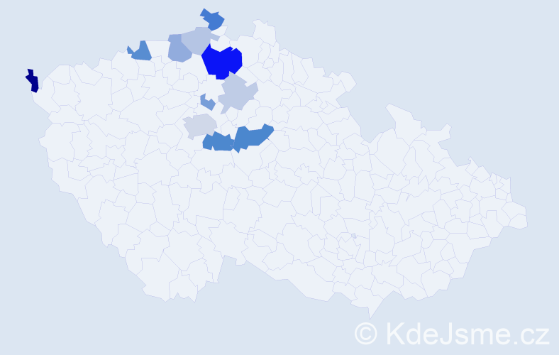 Příjmení: 'Verecká', počet výskytů 29 v celé ČR