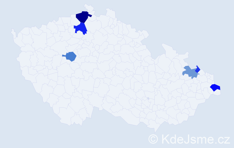 Příjmení: 'Takacsová', počet výskytů 16 v celé ČR