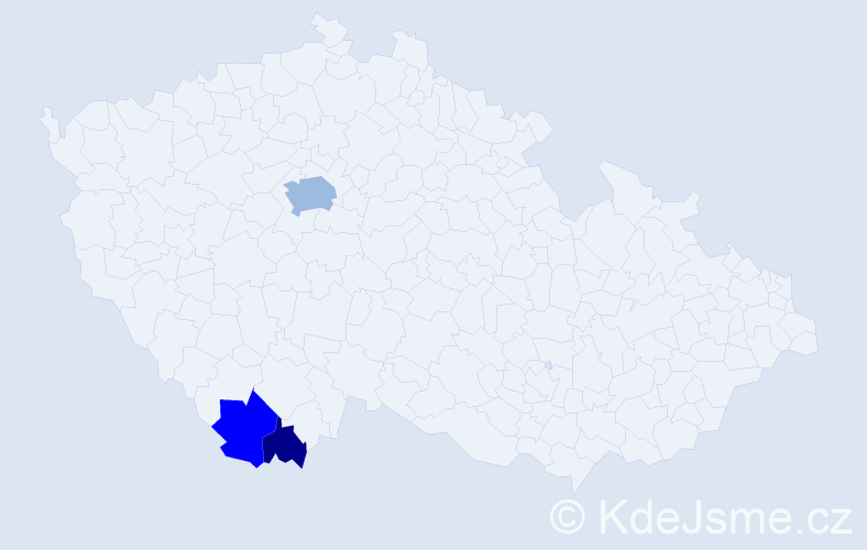 Příjmení: 'Lepschy', počet výskytů 8 v celé ČR