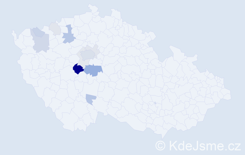 Příjmení: 'Bakosová', počet výskytů 34 v celé ČR
