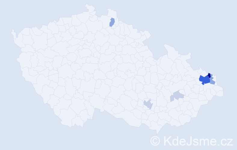 Příjmení: 'Nikliborcová', počet výskytů 28 v celé ČR