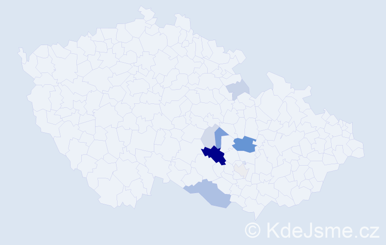 Příjmení: 'Eksler', počet výskytů 29 v celé ČR