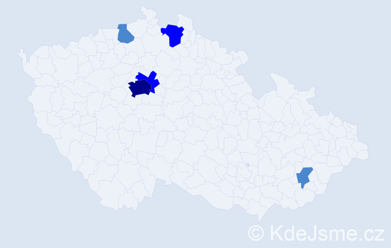 Příjmení: 'Reisiegelová', počet výskytů 9 v celé ČR