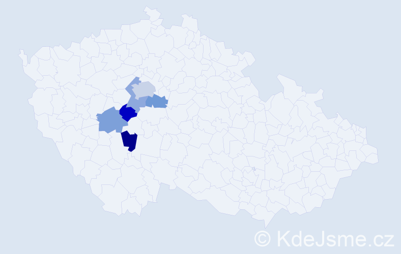 Příjmení: 'Gürtnerová', počet výskytů 8 v celé ČR