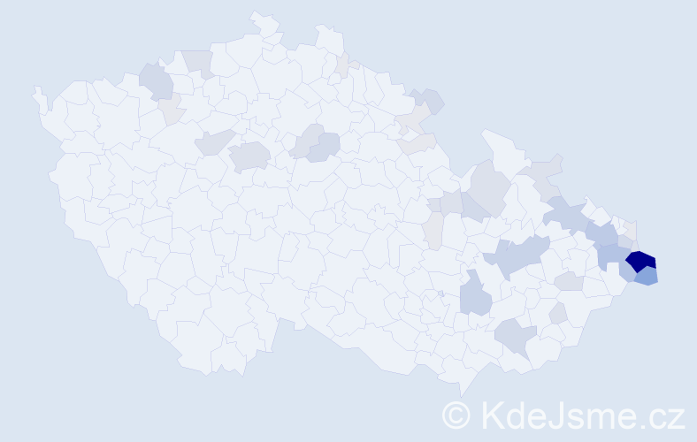 Příjmení: 'Stryja', počet výskytů 129 v celé ČR