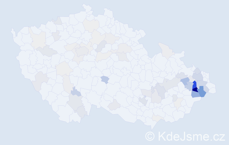 Příjmení: 'Babinec', počet výskytů 242 v celé ČR