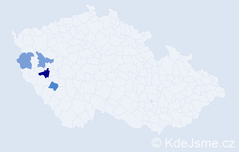 Příjmení: 'Volerová', počet výskytů 14 v celé ČR