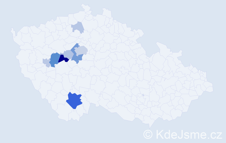 Příjmení: 'Kotnauerová', počet výskytů 32 v celé ČR
