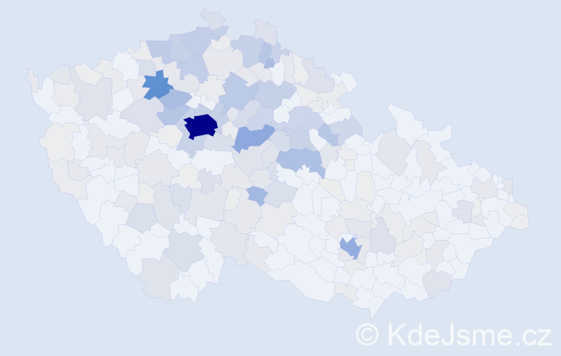 Příjmení: 'Krupka', počet výskytů 898 v celé ČR
