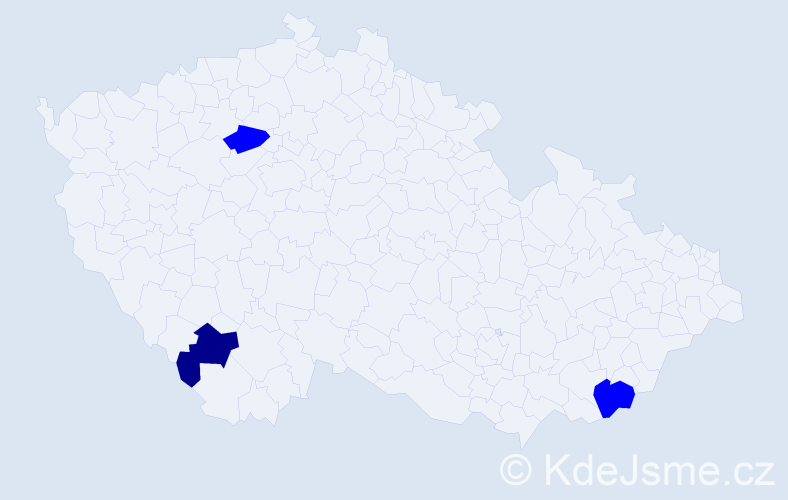 Příjmení: 'Karabášová', počet výskytů 4 v celé ČR