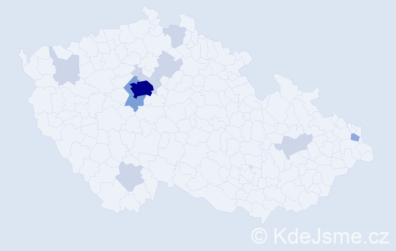 Příjmení: 'Davydenko', počet výskytů 27 v celé ČR