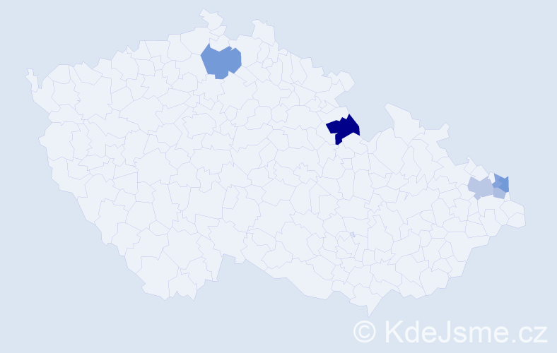 Příjmení: 'Korecki', počet výskytů 11 v celé ČR