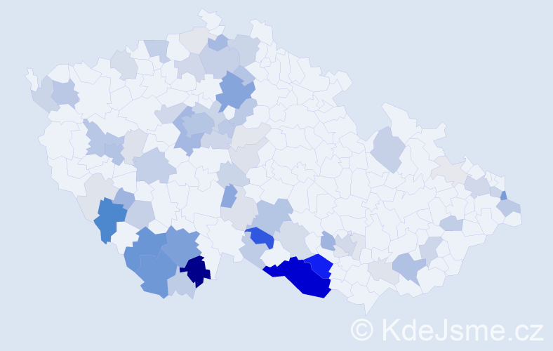 Příjmení: 'Pelech', počet výskytů 257 v celé ČR