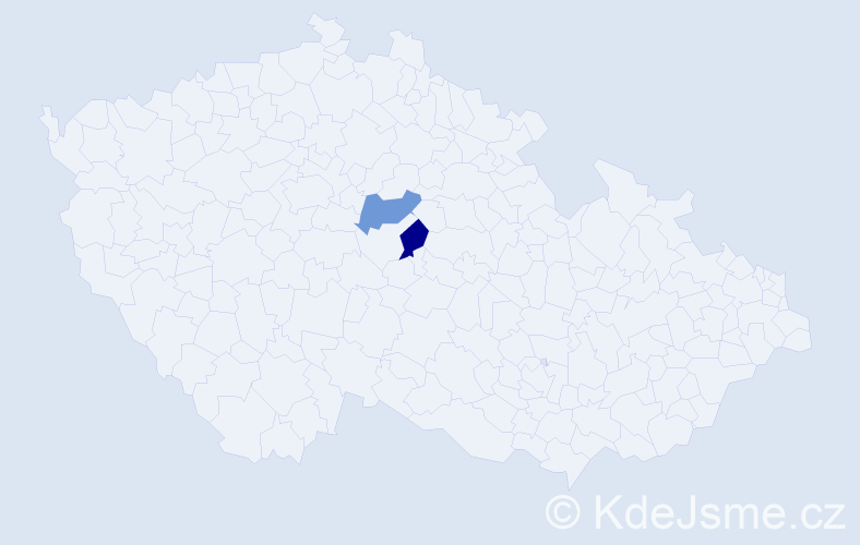 Příjmení: 'Bezdeg', počet výskytů 2 v celé ČR