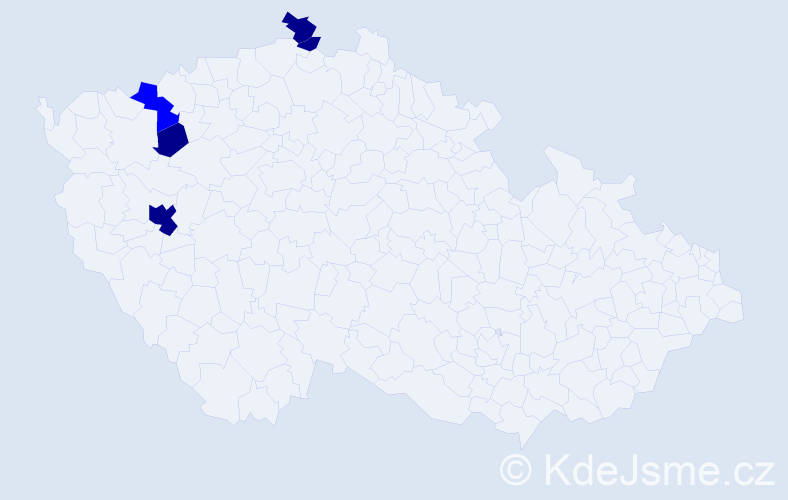 Příjmení: 'Čambalík', počet výskytů 9 v celé ČR