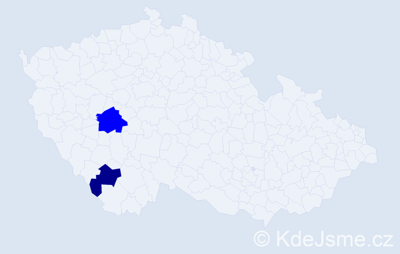 Příjmení: 'Kolmar', počet výskytů 3 v celé ČR