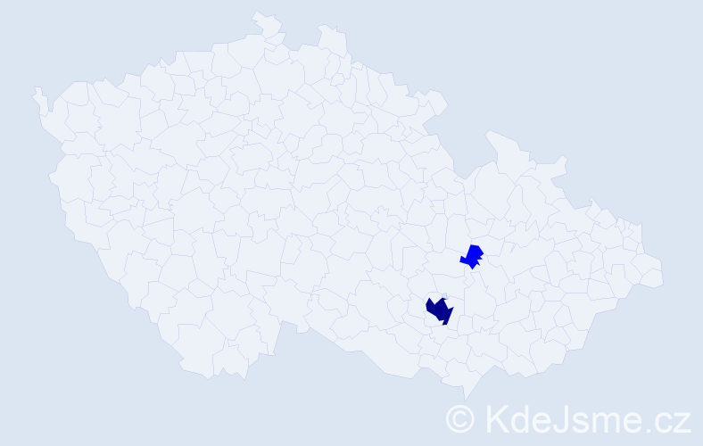 Příjmení: 'Caričová', počet výskytů 3 v celé ČR