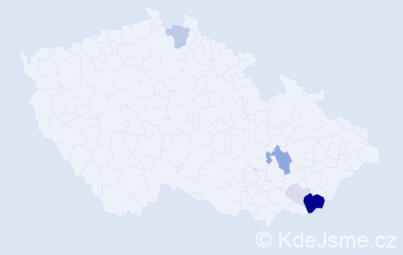 Příjmení: 'Pummer', počet výskytů 25 v celé ČR