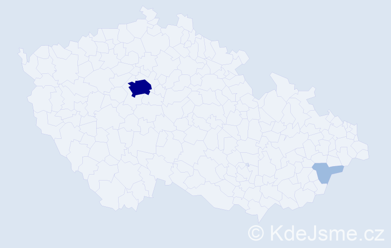 Příjmení: 'Firth', počet výskytů 5 v celé ČR