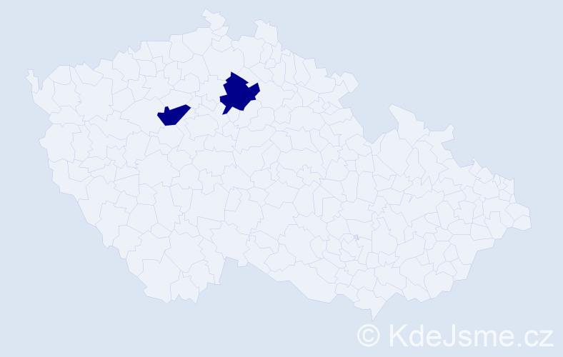 Příjmení: 'Fedosovová', počet výskytů 2 v celé ČR