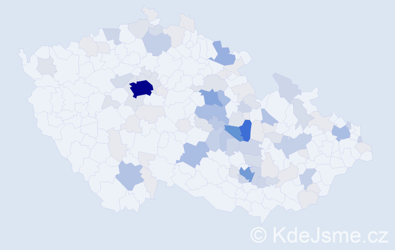 Příjmení: 'Ehrenbergerová', počet výskytů 328 v celé ČR