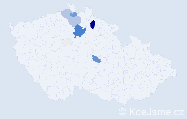 Příjmení: 'Barvinský', počet výskytů 13 v celé ČR