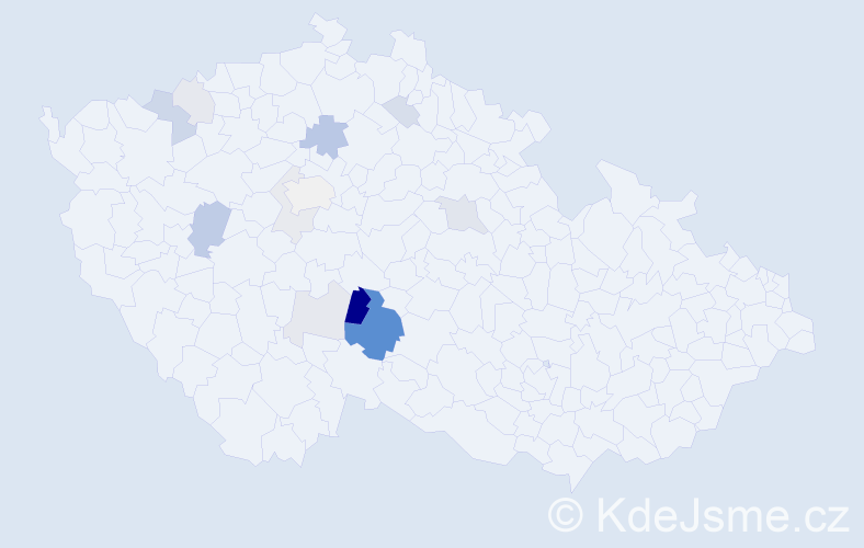 Příjmení: 'Pilská', počet výskytů 34 v celé ČR