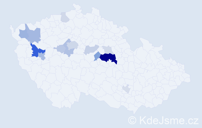 Příjmení: 'Kumpera', počet výskytů 41 v celé ČR