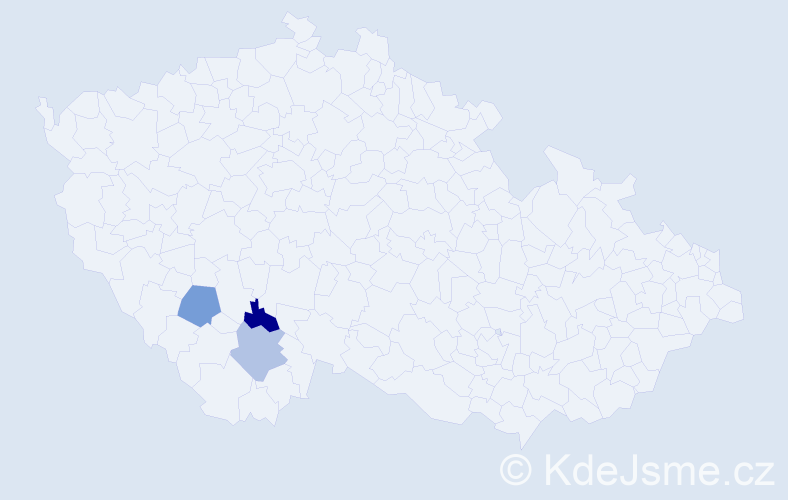 Příjmení: 'Christelbauer', počet výskytů 6 v celé ČR
